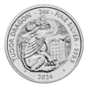 2024 2 oz Great Britain The Royal Tudor Beasts Series - The Welsh Dragon .9999 Silver Coin