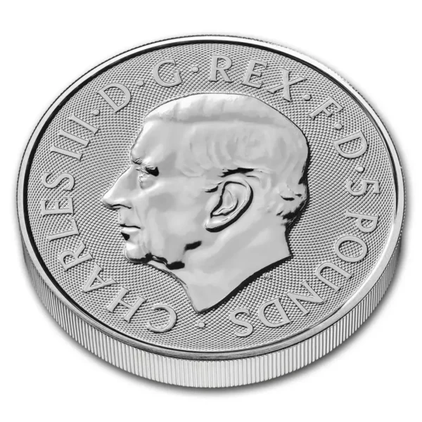 2024 2 oz Great Britain The Royal Tudor Beasts Series - The Welsh Dragon .9999 Silver Coin