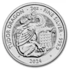 2024 2 oz Great Britain The Royal Tudor Beasts Series - The Welsh Dragon .9999 Silver Coin