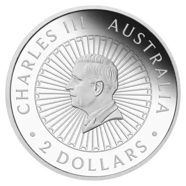 2024 2oz Australia Perth Mint Double Dragon Mother-of-Pearl .9999 Silver Coin