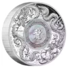 2024 2oz Australia Perth Mint Double Dragon Mother-of-Pearl .9999 Silver Coin