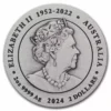 2024 2oz Australian Lunar Series III  Year of the Dragon .9999 Silver Antiqued Coin