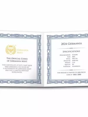 2024 2oz Germania Lady Germania .999 Silver Coin