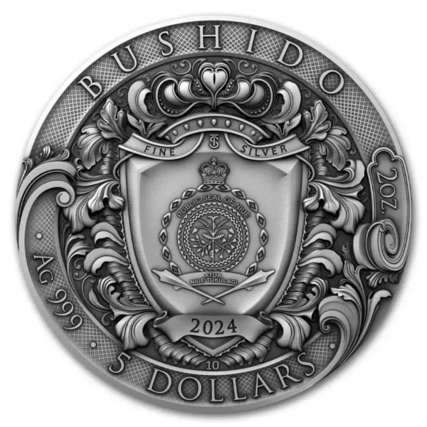 2024 2oz Niue The Warrior's Path Series: Bushido .999 Silver Coin