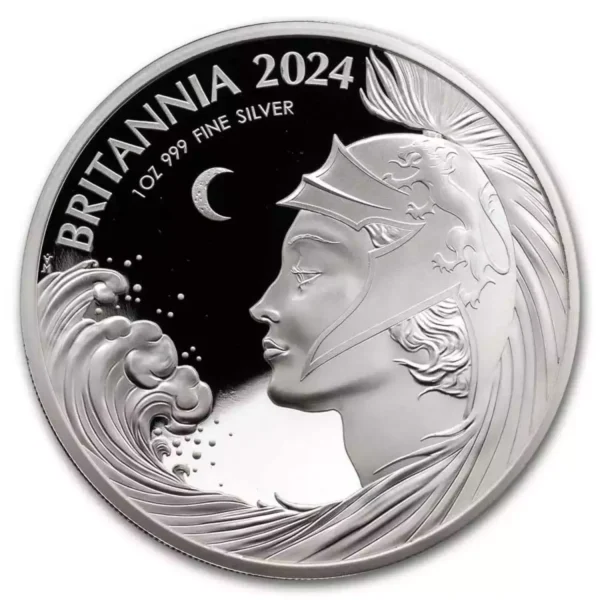 2024 2oz Royal Mint Britannia Proof .999 Silver Coin