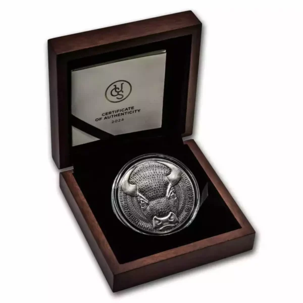 2024 2oz United Crypto States Binary Bull .999 Silver Coin