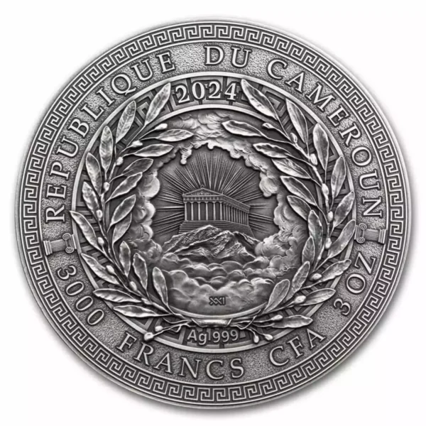 2024 3oz Cameroon Greek Mythology Series: Hermes .999 Silver Coin