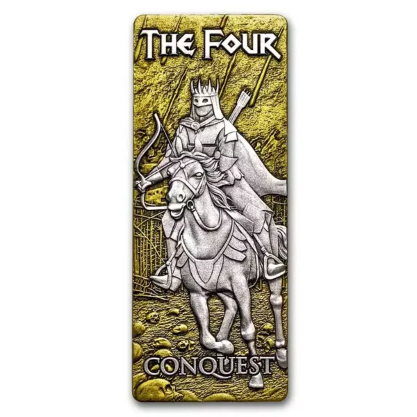 2024 4x 1oz Barbados Four Horsemen of the Apocalypse .999 Silver Bar Coin Set