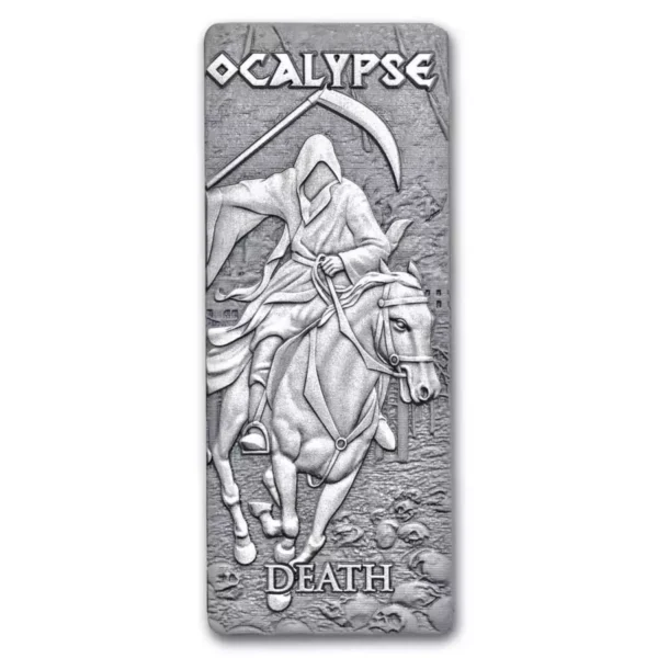 2024 4x 1oz Barbados Four Horsemen of the Apocalypse .999 Silver Bar Coin Set