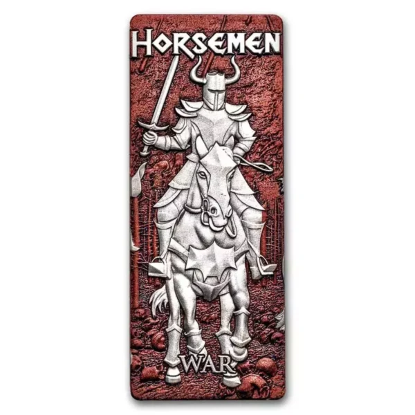 2024 4x 1oz Barbados Four Horsemen of the Apocalypse .999 Silver Bar Coin Set