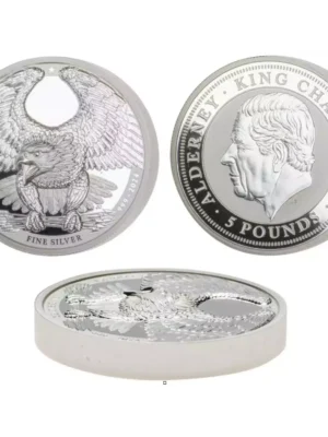 2024 2oz Alderney Bald Eagle UHR .999 Silver Coin
