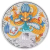 2024 1/4oz Australia Perth Mint Lunar Series III  Year of the Dragon Colorized .9999 Silver Coin