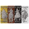 2024 4x 1oz Barbados Four Horsemen of the Apocalypse .999 Silver Bar Coin Set