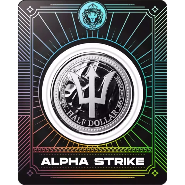 2024 1oz Barbados Trident Alpha Strike .999 Silver Coin in Card