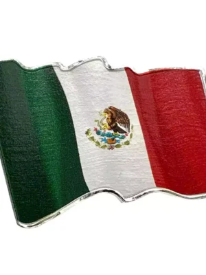2024 1oz Cameroon 3D Waving Mexican Flag .999 Silver Coin