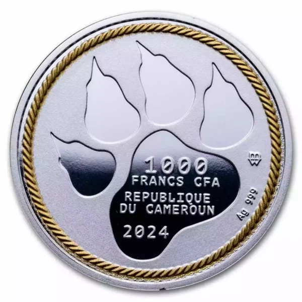 2024 1oz Cameroon Be Brave .999 Silver Coin