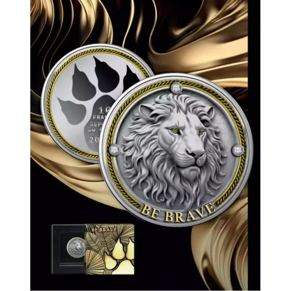 2024 1oz Cameroon Be Brave .999 Silver Coin