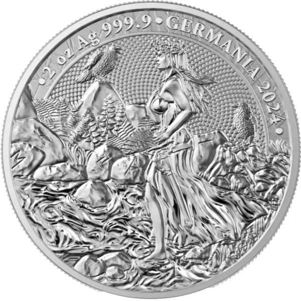 2024 2oz Germania Lady Germania .999 Silver Coin