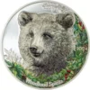 2024 1oz Mongolia Woodland Spirits - Bear .999 Silver Coin