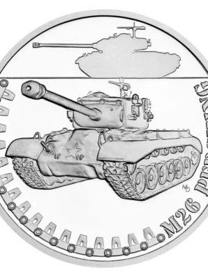 2024 1oz Niue Armored Vehicles: M26 Pershing Tank Proof .999 Silver Coin
