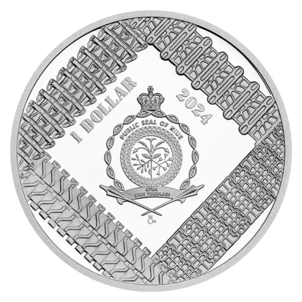 2024 1oz Niue Armored Vehicles: M26 Pershing Tank Proof .999 Silver Coin