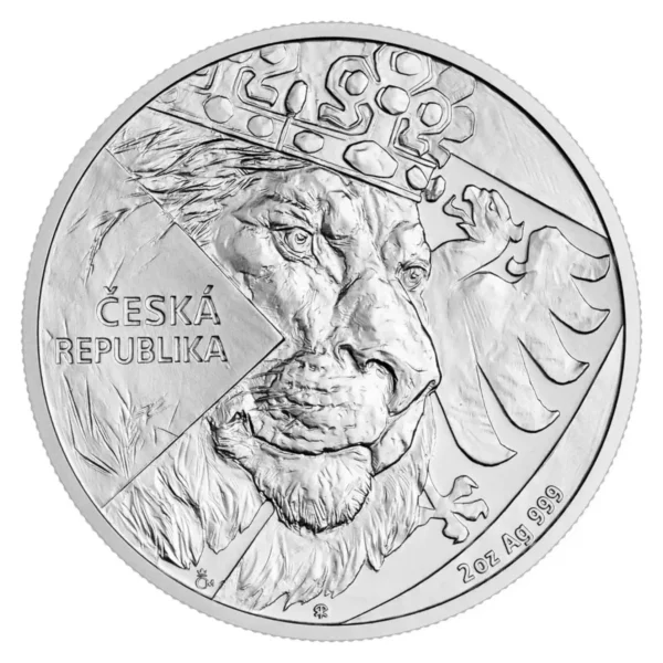 2024 2 oz Niue Czech Lion .999 Silver Coin