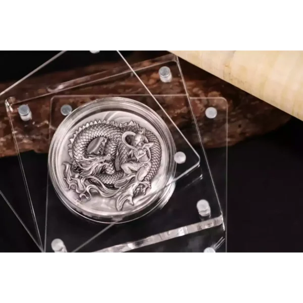 2024 2oz Niue Flying Apsaras at Mogao Caves .999 Silver Coin