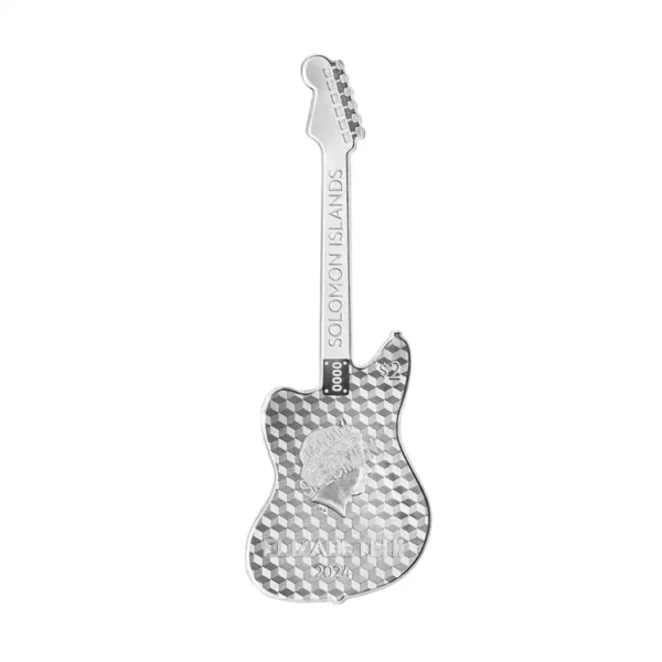 2024 1oz Pamp Suisse Solomon Islands Fender Jazzmaster .999 Silver Proof Coin