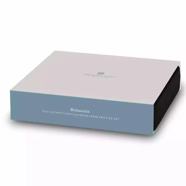 2024 Royal Mint Britannia .999 Silver Fractional Reverse Frosted Proof 4 Coin Set