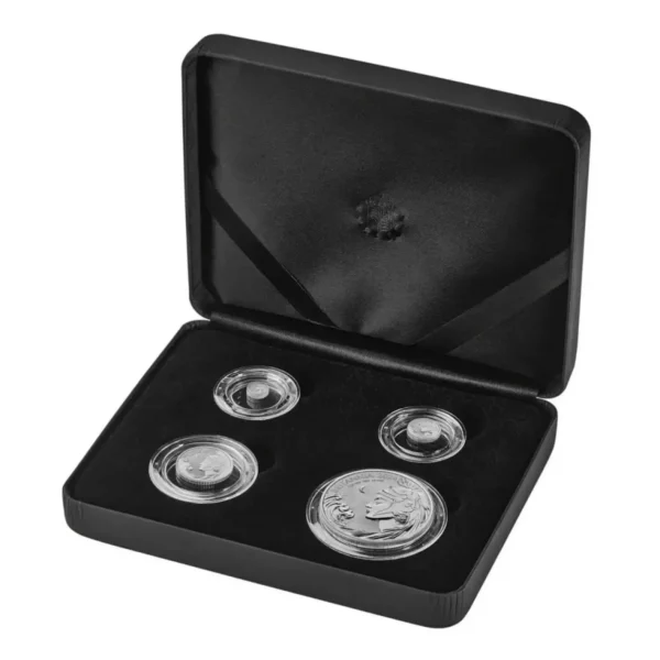 2024 Royal Mint Britannia .999 Silver Fractional Reverse Frosted Proof 4 Coin Set