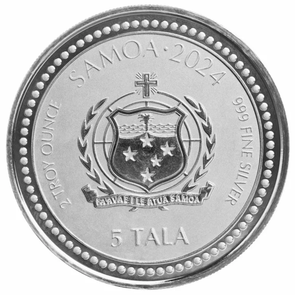 2024 Samoa 2oz Scottsdale Mint .999 Silver Year of the Dragon Coin