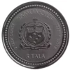 2024 Samoa 2oz Scottsdale Mint .999 Silver Year of the Dragon Coin Rhodium Plated