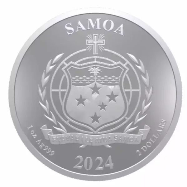 2024 1oz Samoa Morgan Union Dollar BU .999 Silver Coin