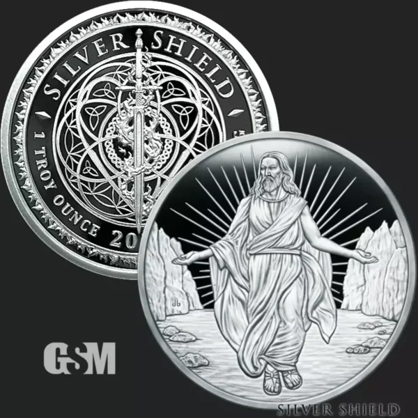 2024 1oz GSM Silver Shield Mini Mintage Series - Christ Illuminated .999 Silver Proof Coin