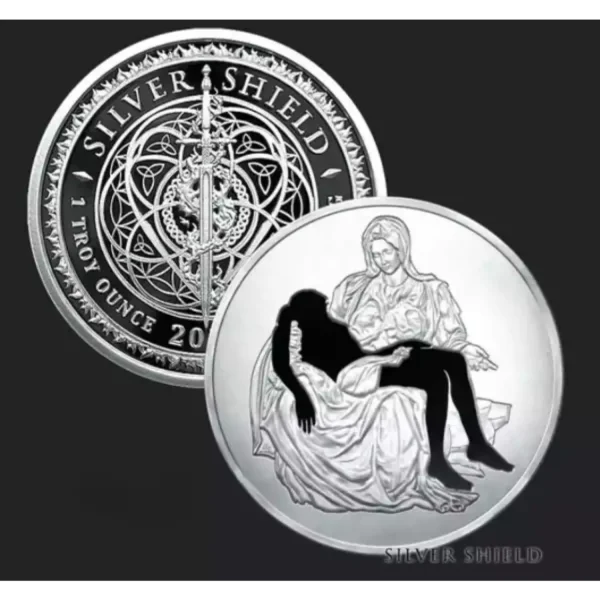 2024 1oz GSM Silver Shield Mini Mintage Series - World Without Jesus .999 silver Proof Medal