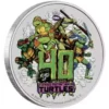 2024 1oz Tuvalu Teenage Mutant Ninja Turtles 40th Anniversary .9999 Silver Colored Coin in Card