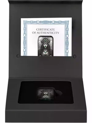 2oz Germania Goddesses Sigyn Colorized Cast .999 Silver Bar