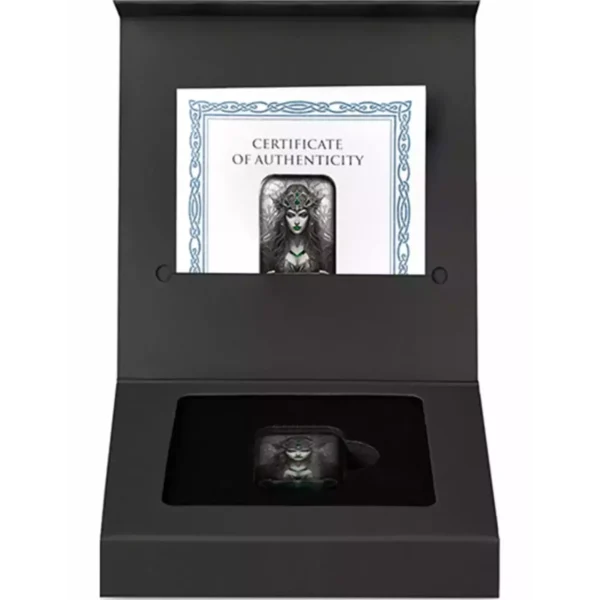 2oz Germania Goddesses Sigyn Colorized Cast .999 Silver Bar