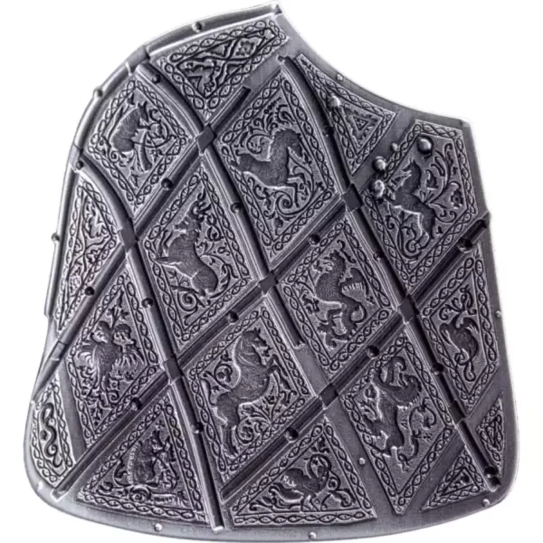 2oz South Korea Trellised Targe Shield .999 Silver Stacker