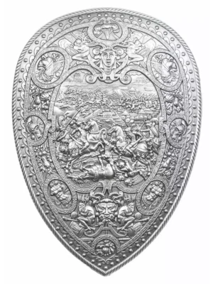 2oz South Korea Shield of King Henry II .999 Silver Stacker