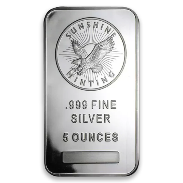 5oz .999 Silver Bar (Random Design)