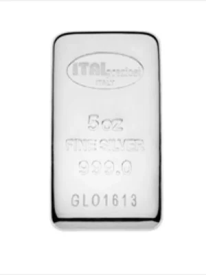5oz .999 Silver Bar (Random Design)