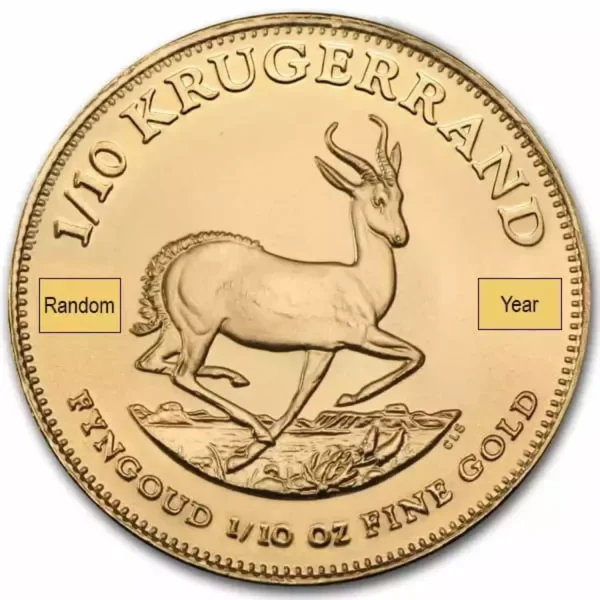 (Random Year) 1/10oz South African Gold Krugerrand