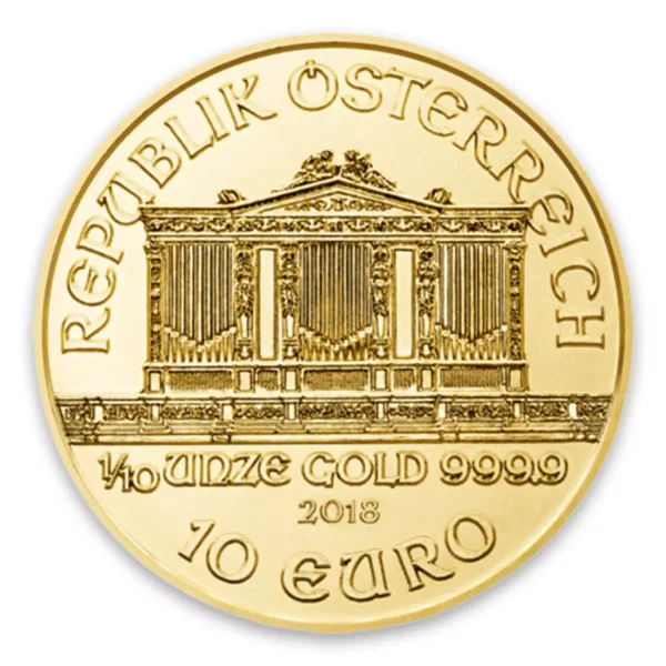 (Random Year) 1/10oz Austrian Philharmonic .9999 Gold Coin