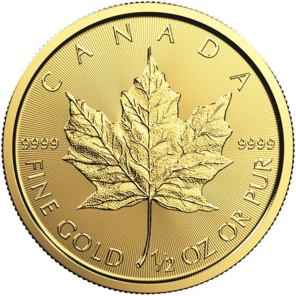 (Random Year) 1/2oz Canadian Maple Leaf .9999 Gold Coin