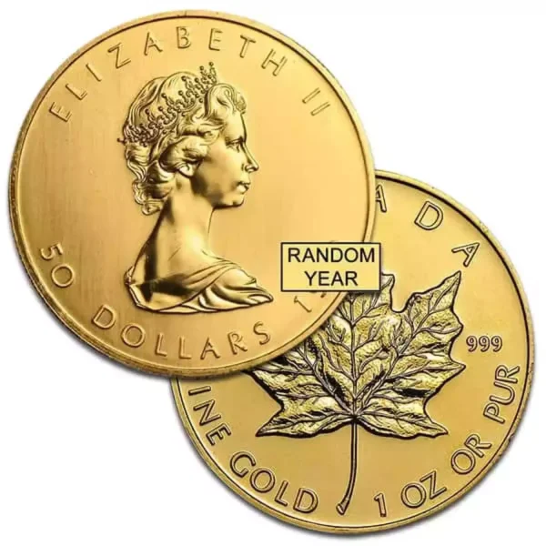 Any Year  - 1oz Canadian Gold Maple Leaf .9999