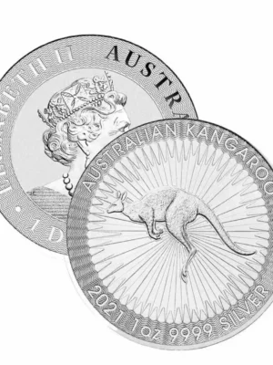 1oz Australian .999 Silver Kangaroo Coin (Random Year)
