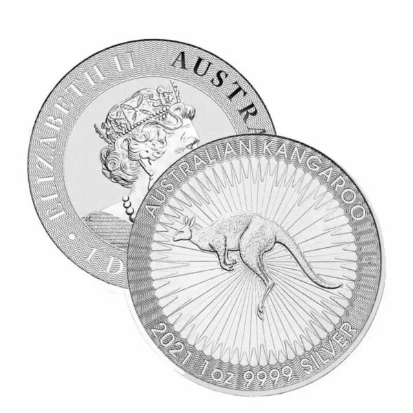 1oz Australian .999 Silver Kangaroo Coin (Random Year)