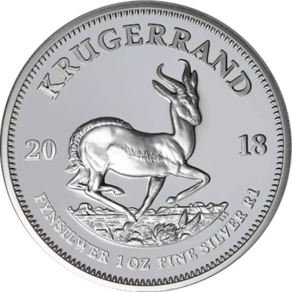 (Random Year) 1oz South Africa Krugerrand .999 Silver Coin
