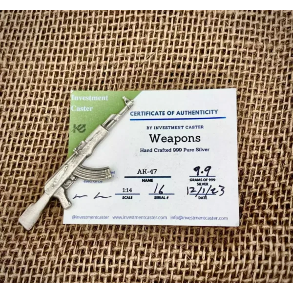 Investment Caster .999 Silver AK-47